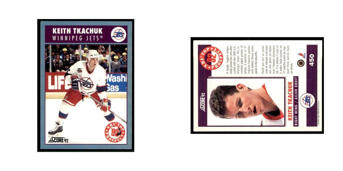 1992 Score Canadian Keith Tkachuk Winnipeg Jets #450