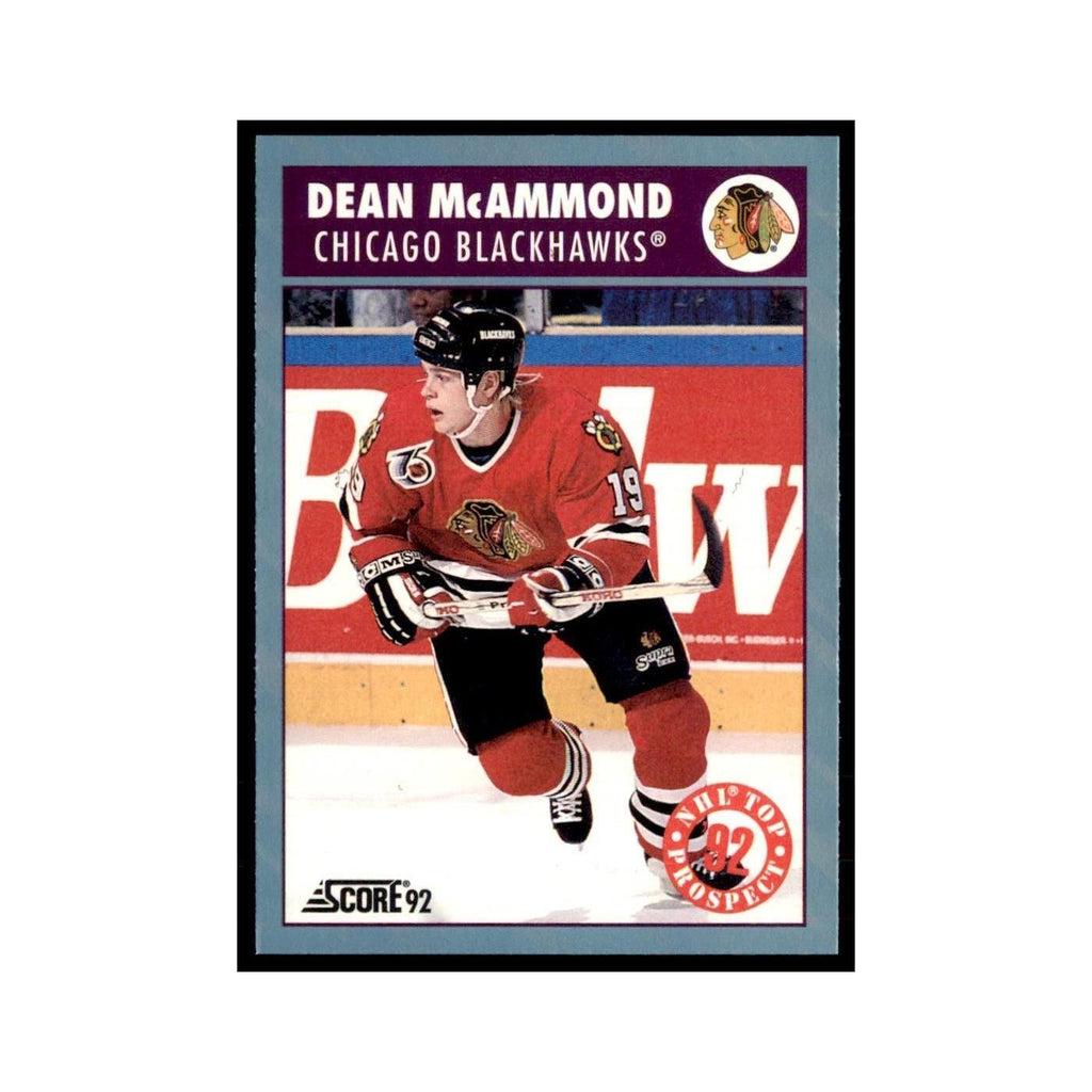1992 Score Canadian Dean McAmmond RC Chicago Blackhawks #469