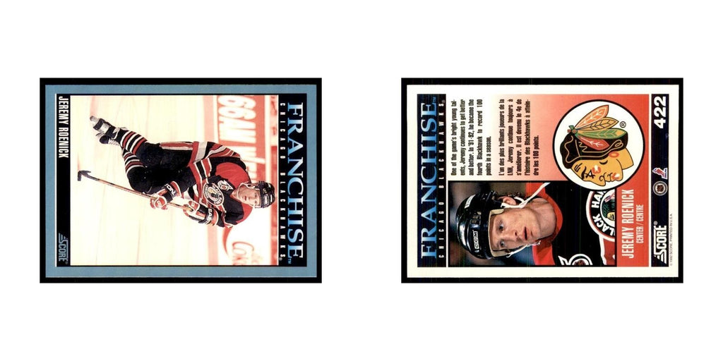 1992 Score Canadian Jeremy Roenick Chicago Blackhawks #422