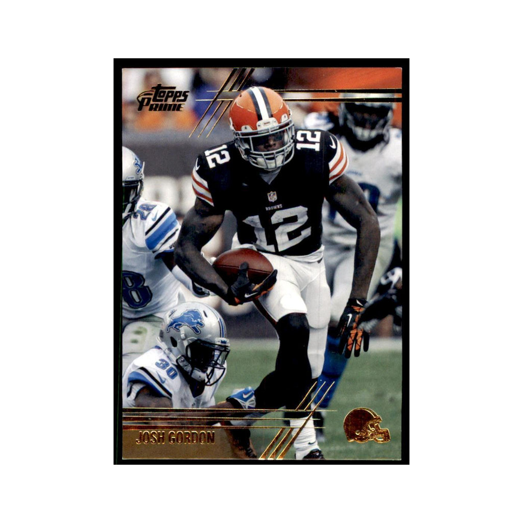 2014 Topps Prime Gold Josh Gordon Football Cards #90