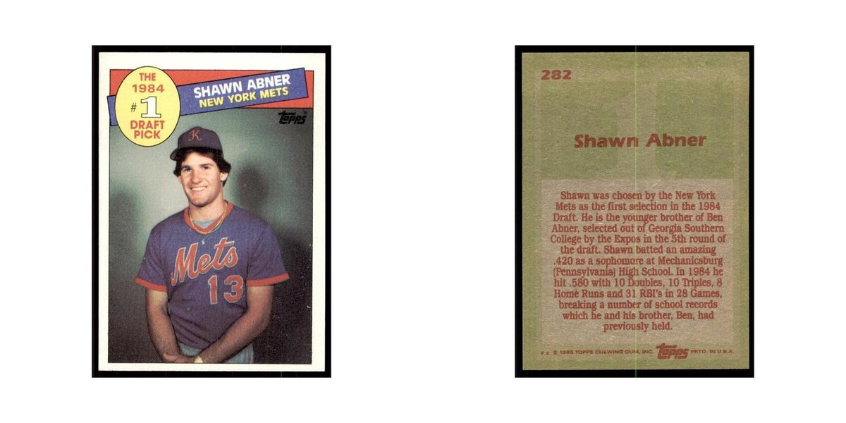 1985 Topps Shawn Abner Baseball Cards #282