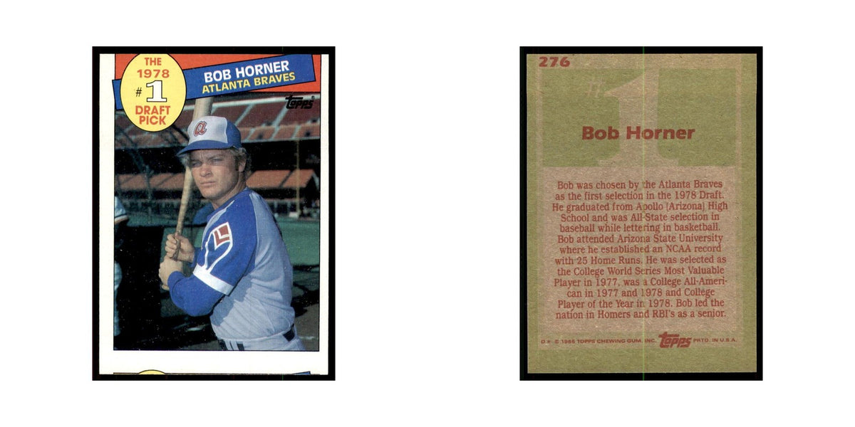 1985 Topps Bob Horner Baseball Cards #276