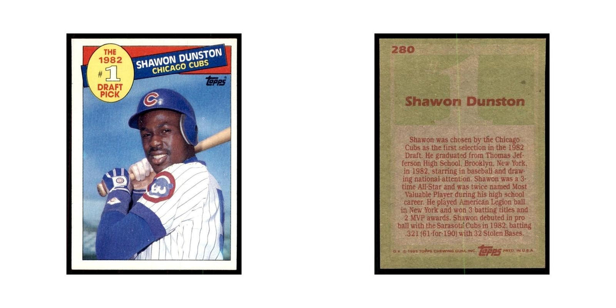 1985 Topps Shawon Dunston Baseball Cards #280