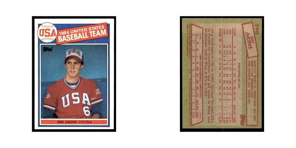 1985 Topps Sid Akins Baseball Cards #390