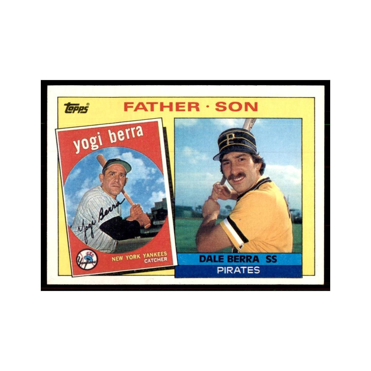 1985 Topps Yogi Berra/Dale Berra Baseball Cards #132
