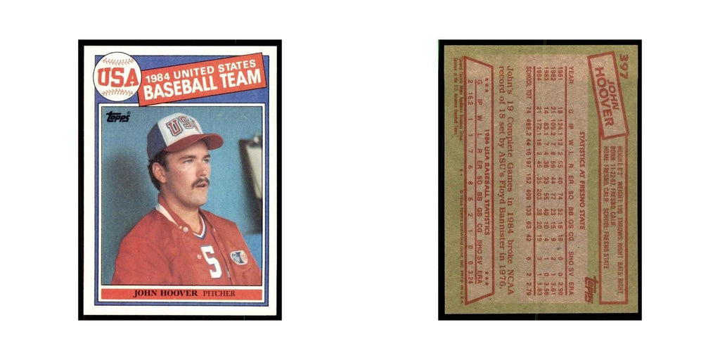 1985 Topps John Hoover Baseball Cards #397