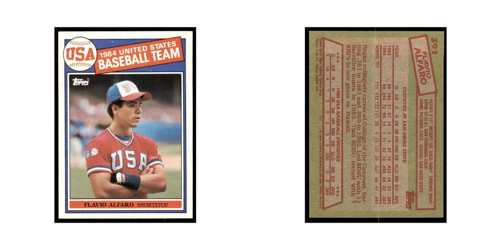 1985 Topps Flavio Alfaro Baseball Cards #391