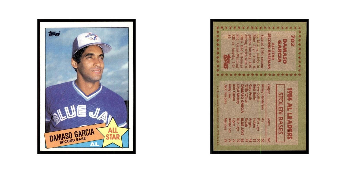 1985 Topps Damaso Garcia Baseball Cards #702