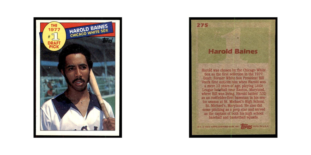 1985 Topps Harold Baines Baseball Cards #275