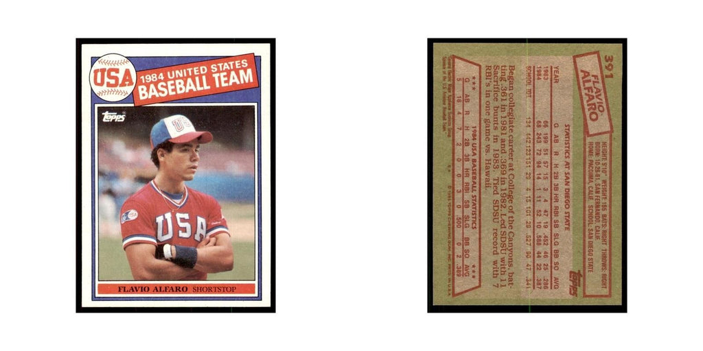1985 Topps Flavio Alfaro Baseball Cards #391