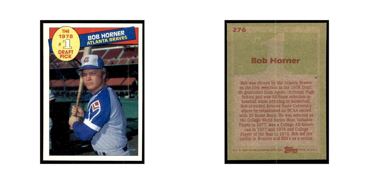 1985 Topps Bob Horner Baseball Cards #276