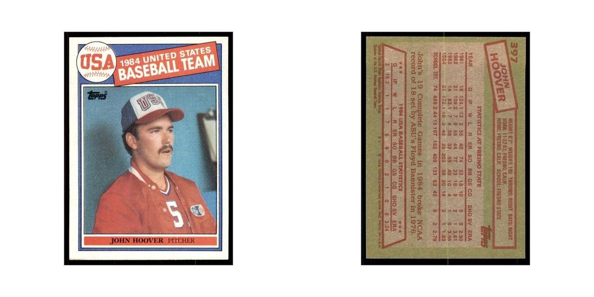 1985 Topps John Hoover Baseball Cards #397