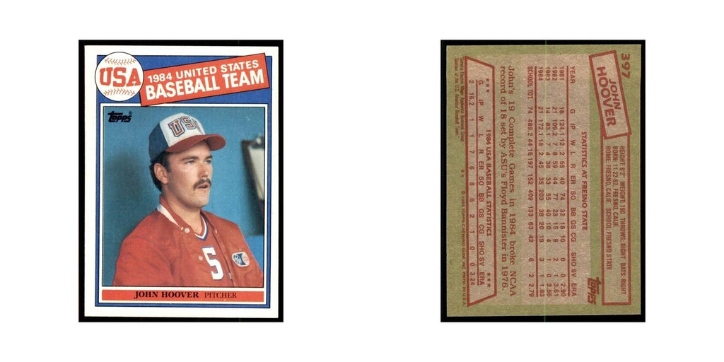 1985 Topps John Hoover Baseball Cards #397
