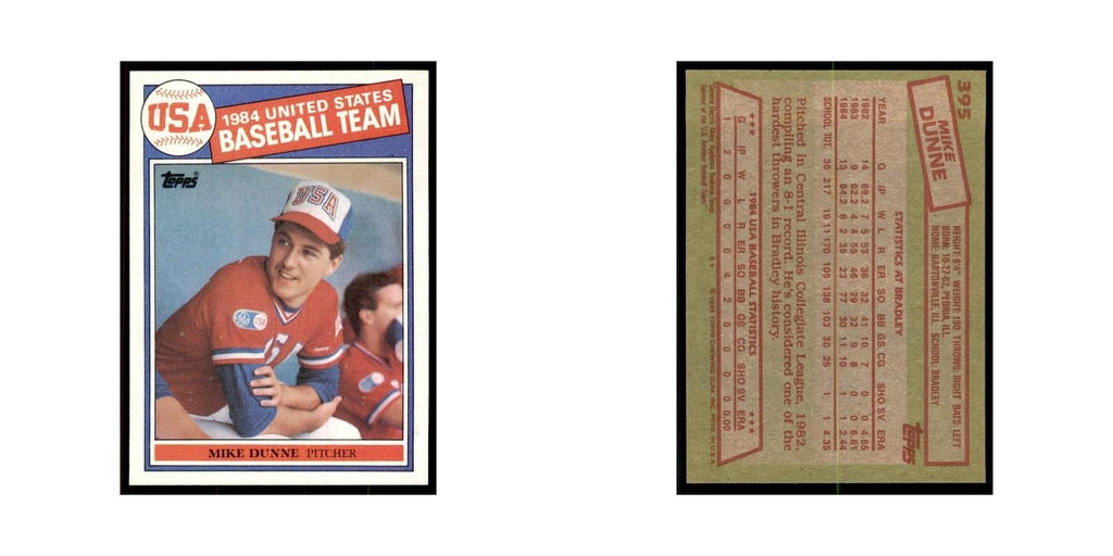 1985 Topps Mike Dunne Baseball Cards #395
