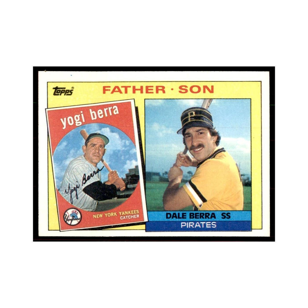 1985 Topps Yogi Berra/Dale Berra Baseball Cards #132