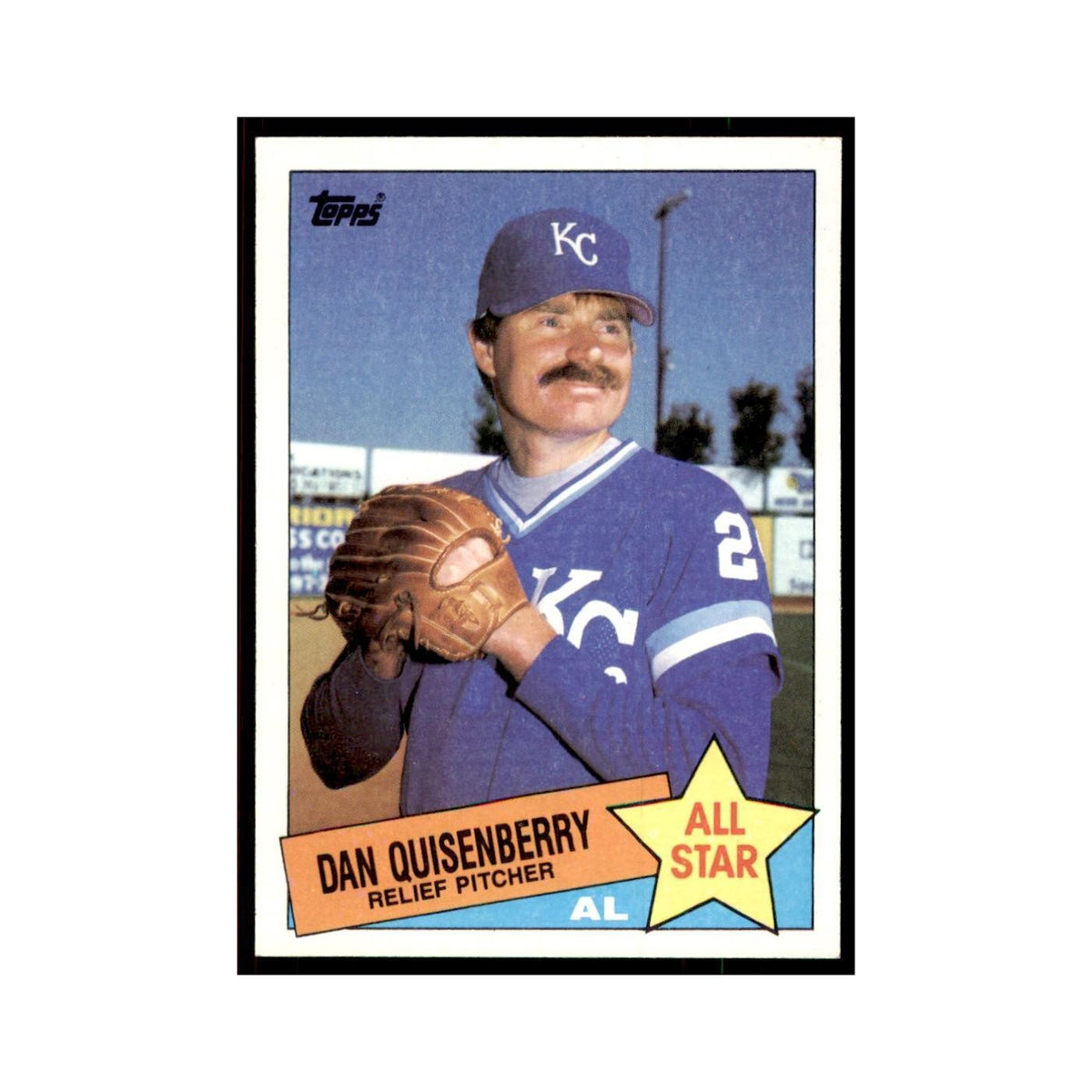 1985 Topps Dan Quisenberry Baseball Cards #711