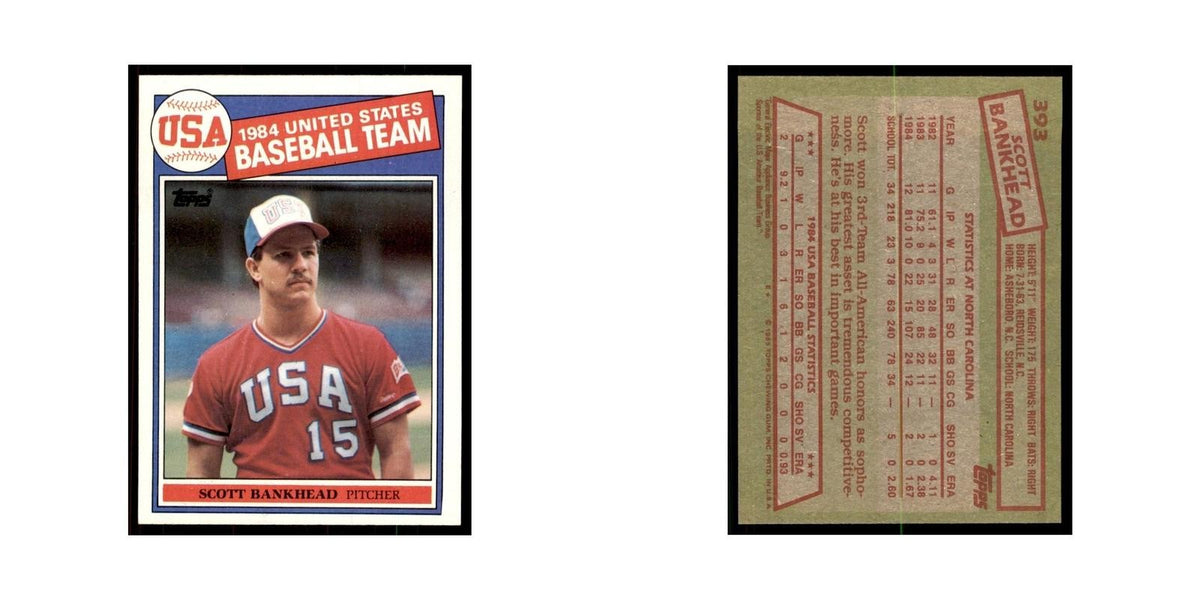 1985 Topps Scott Bankhead Baseball Cards #393