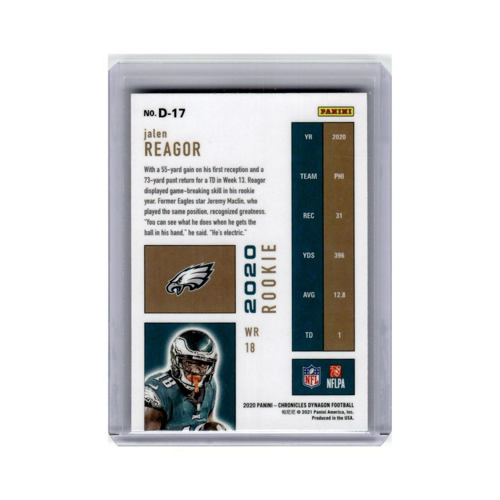 Jalen Reagor Rookie 2020 Panini Chronicles Dynagon #D-17 Philadelphia Eagles NM
