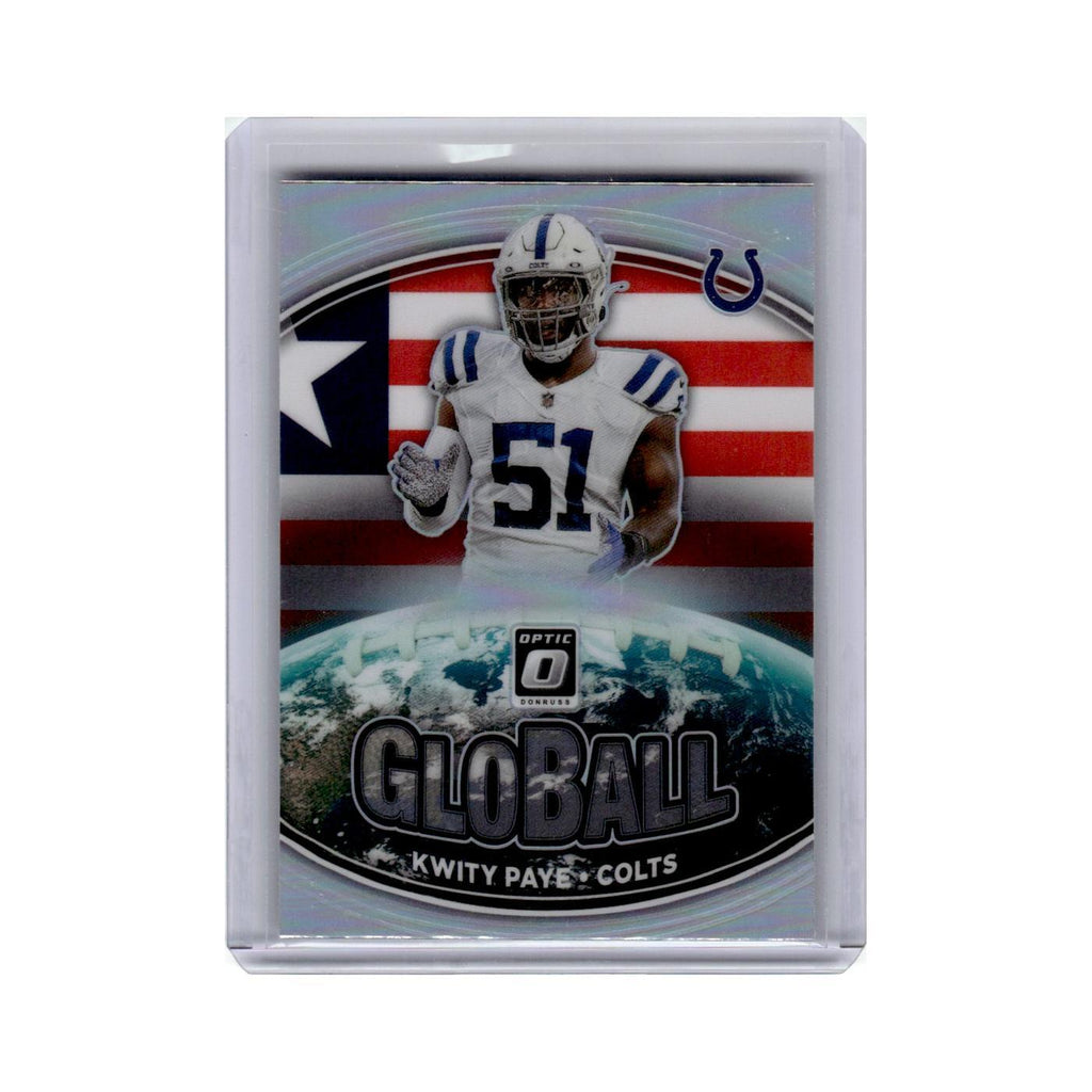 Kwity Paye 2021 Donruss Optic GloBall #GB-1 Indianapolis Colts Football Card NM