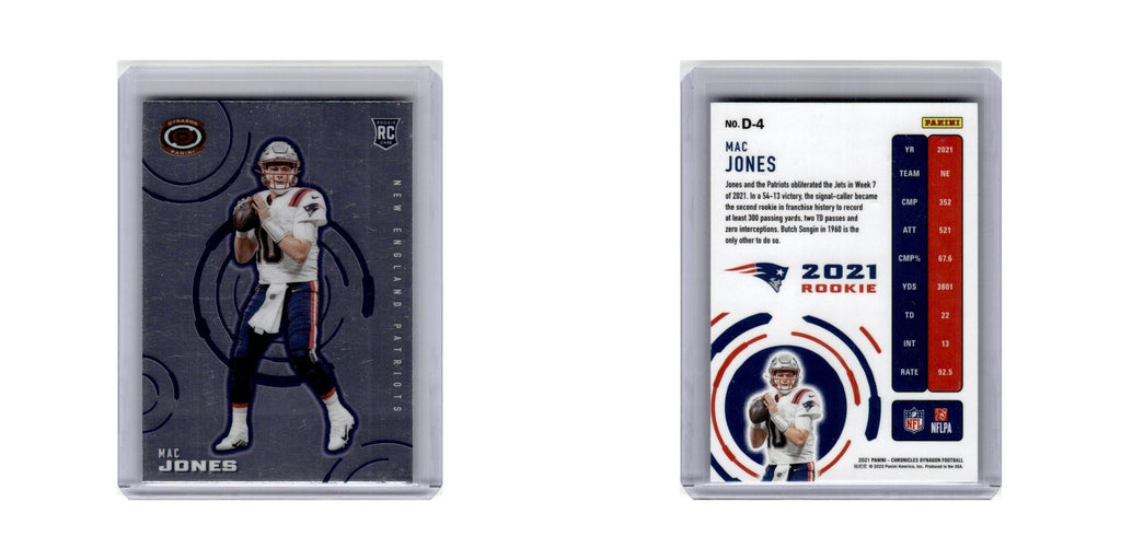 Mac Jones 2021 Panini Chronicles Dynagon #D-4 New England Patriots NM