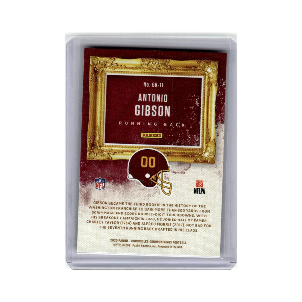 Antonio Gibson Rookie 2020 Panini Chronicles Gridiron Kings #GK-11 Washington NM