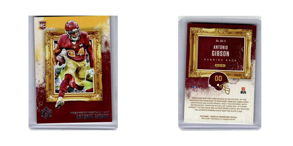 Antonio Gibson Rookie 2020 Panini Chronicles Gridiron Kings #GK-11 Washington NM