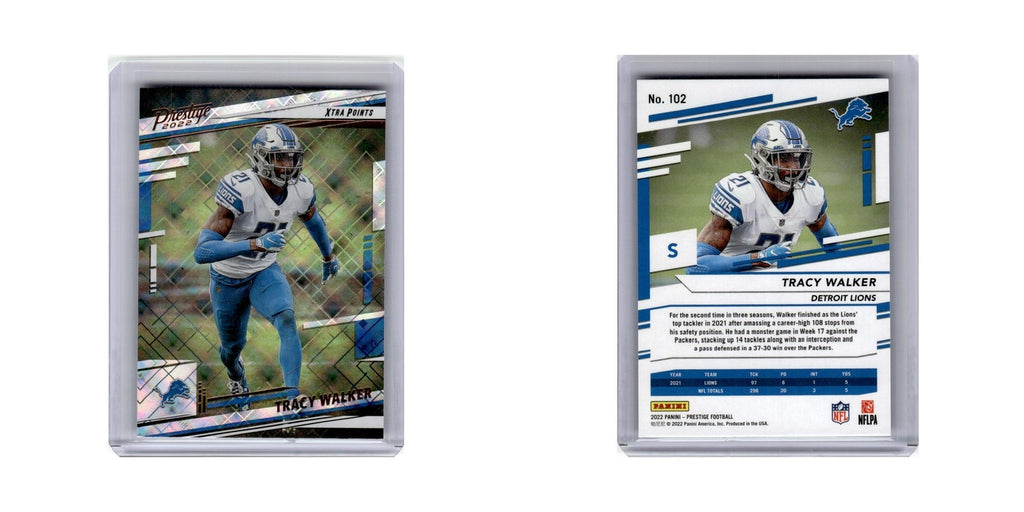 Tracy Walker 2022 Panini Prestige Xtra Points #102 Detroit Lions NM