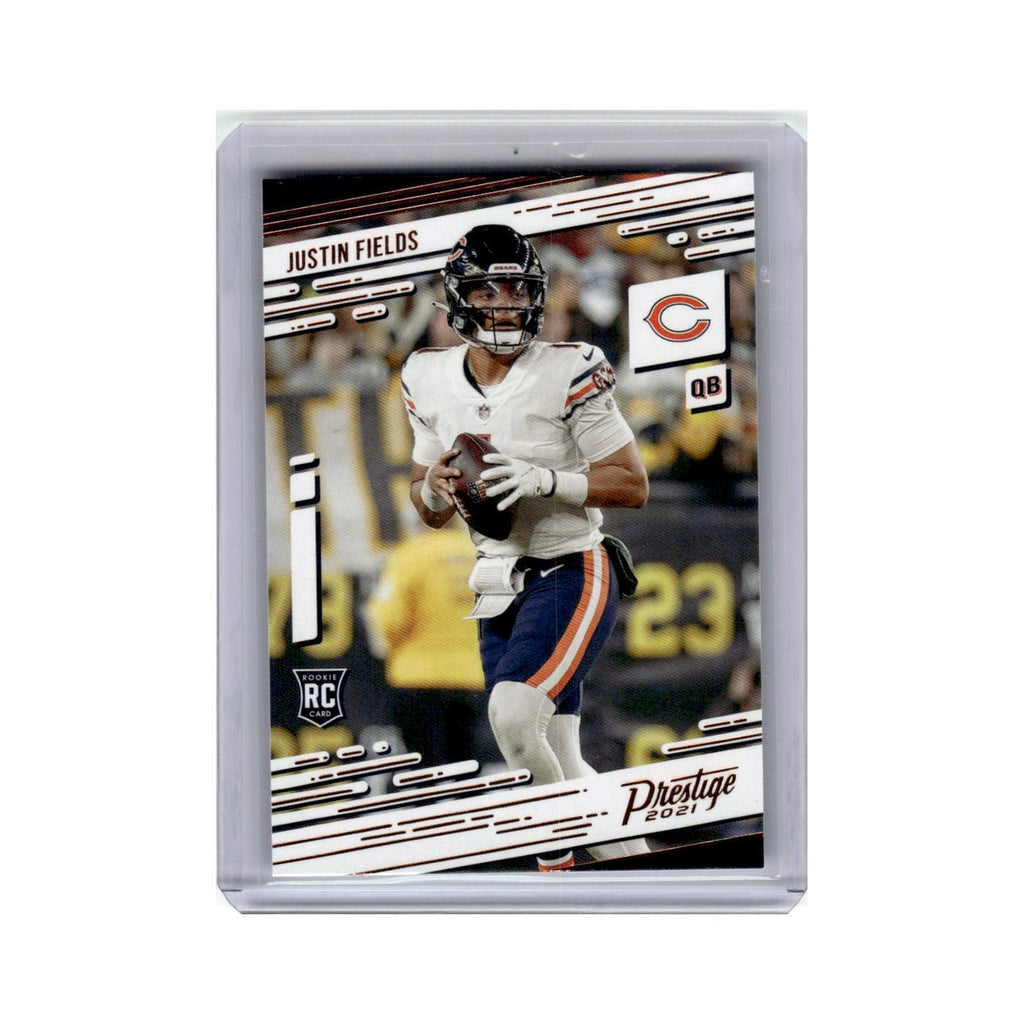 Justin Fields Rookie 2021 Panini Chronicles Prestige #203 Chicago Bears NM