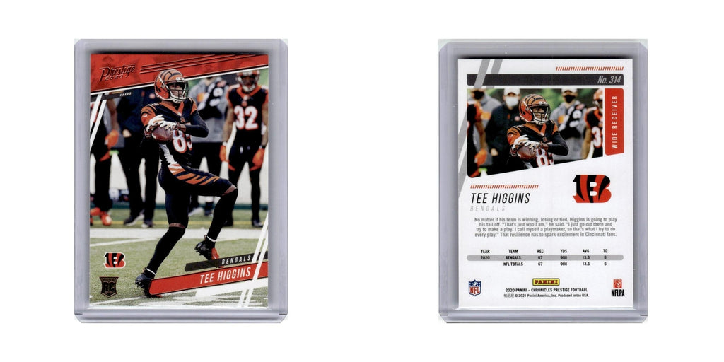 Tee Higgins Rookie 2020 Panini Chronicles Prestige #314 Cincinnati Bengals NM