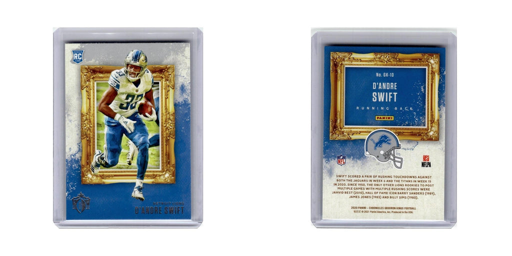 D'Andre Swift Rookie 2020 Panini Chronicles Gridiron Kings #GK-10 Lions NM