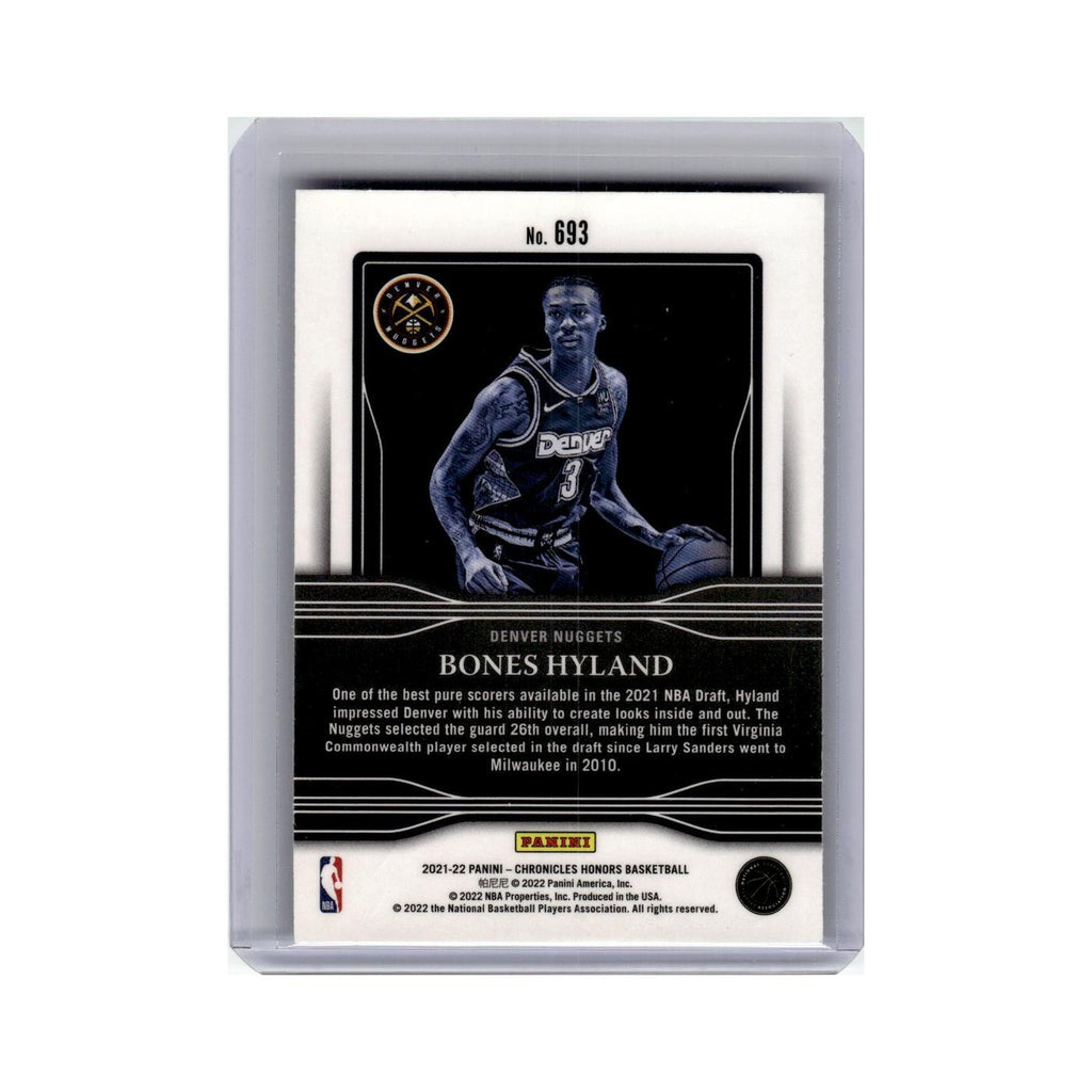Bones Hyland Rookie 2021 Panini Chronicles Honors #693 Denver Nuggets NM