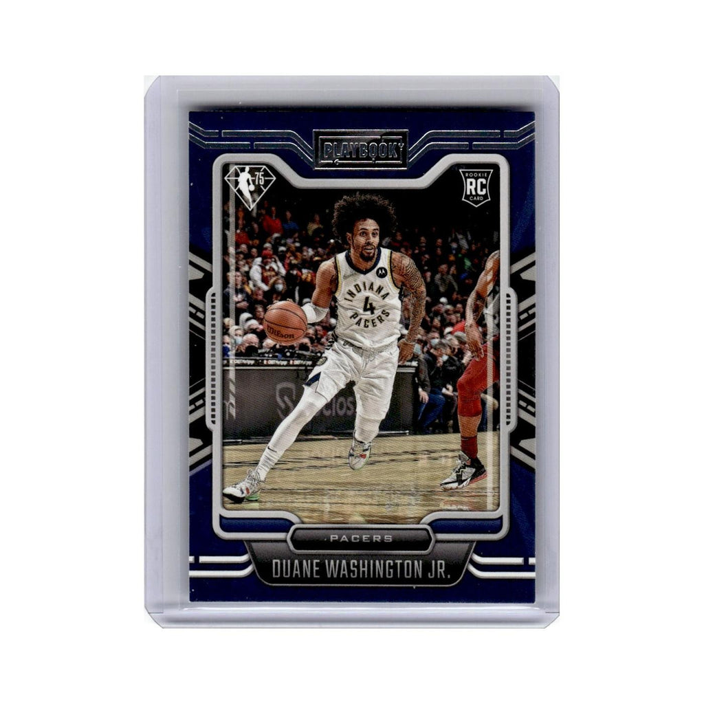 Duane Washington Jr. Rookie 2021 Panini Chronicles Playbook #288 Pacers NM