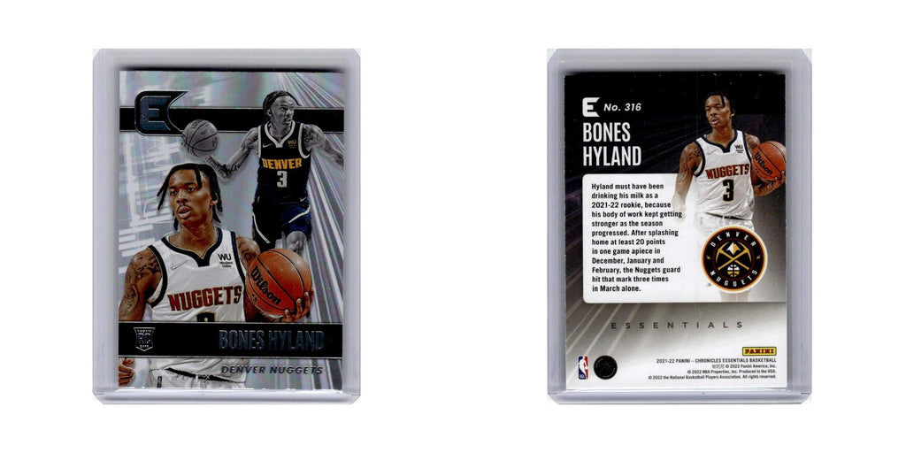 Bones Hyland Rookie 2021 Panini Chronicles Essentials #316 Denver Nuggets NM