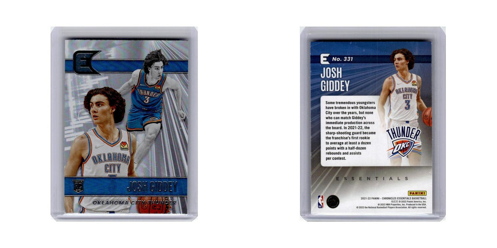Josh Giddey Rookie 2021 Panini Chronicles Essentials #331 Thunder NM