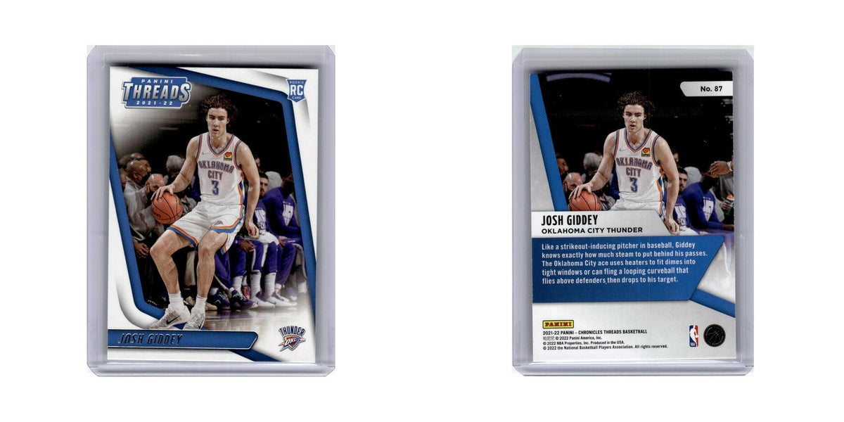 Josh Giddey Rookie 2021 Panini Chronicles Threads #87 Oklahoma City Thunder NM