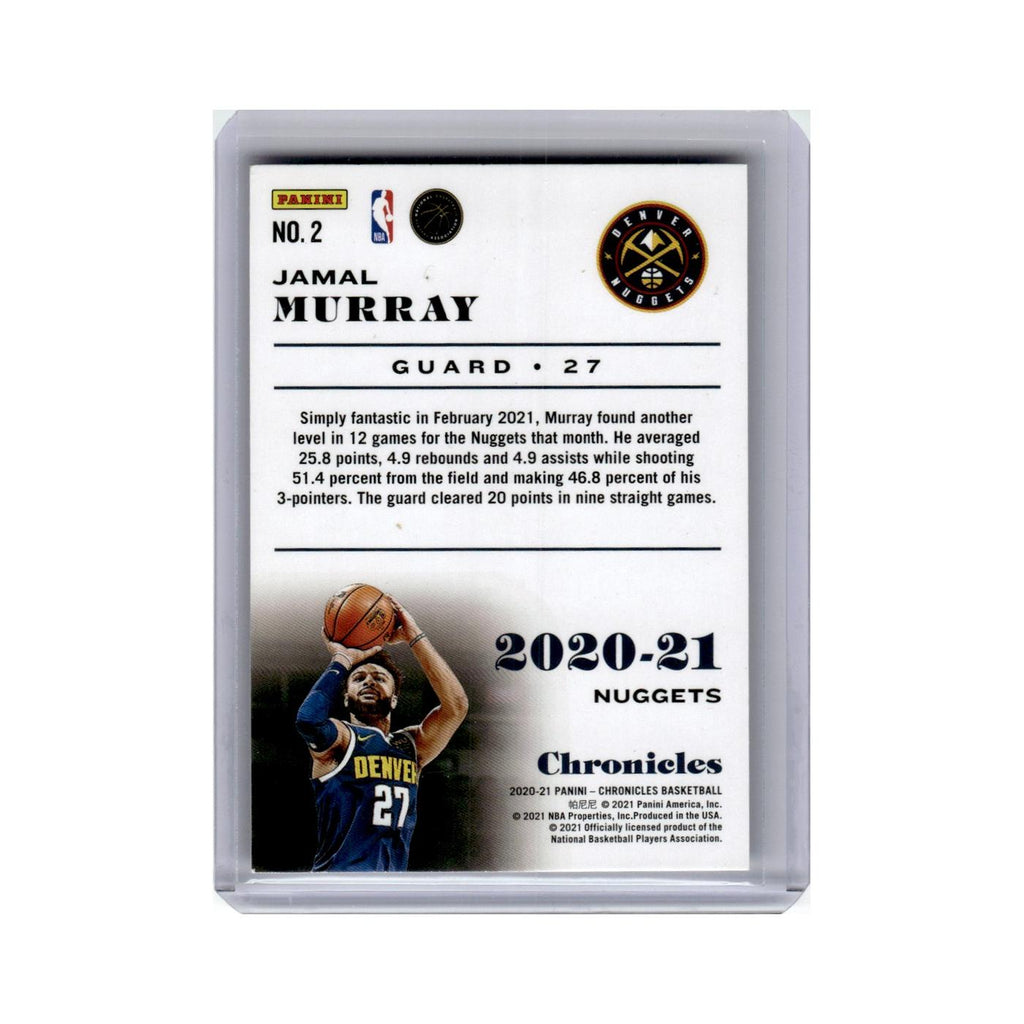 Jamal Murray 2020 Panini Chronicles Pink #2 Denver Nuggets Basketball Card NM