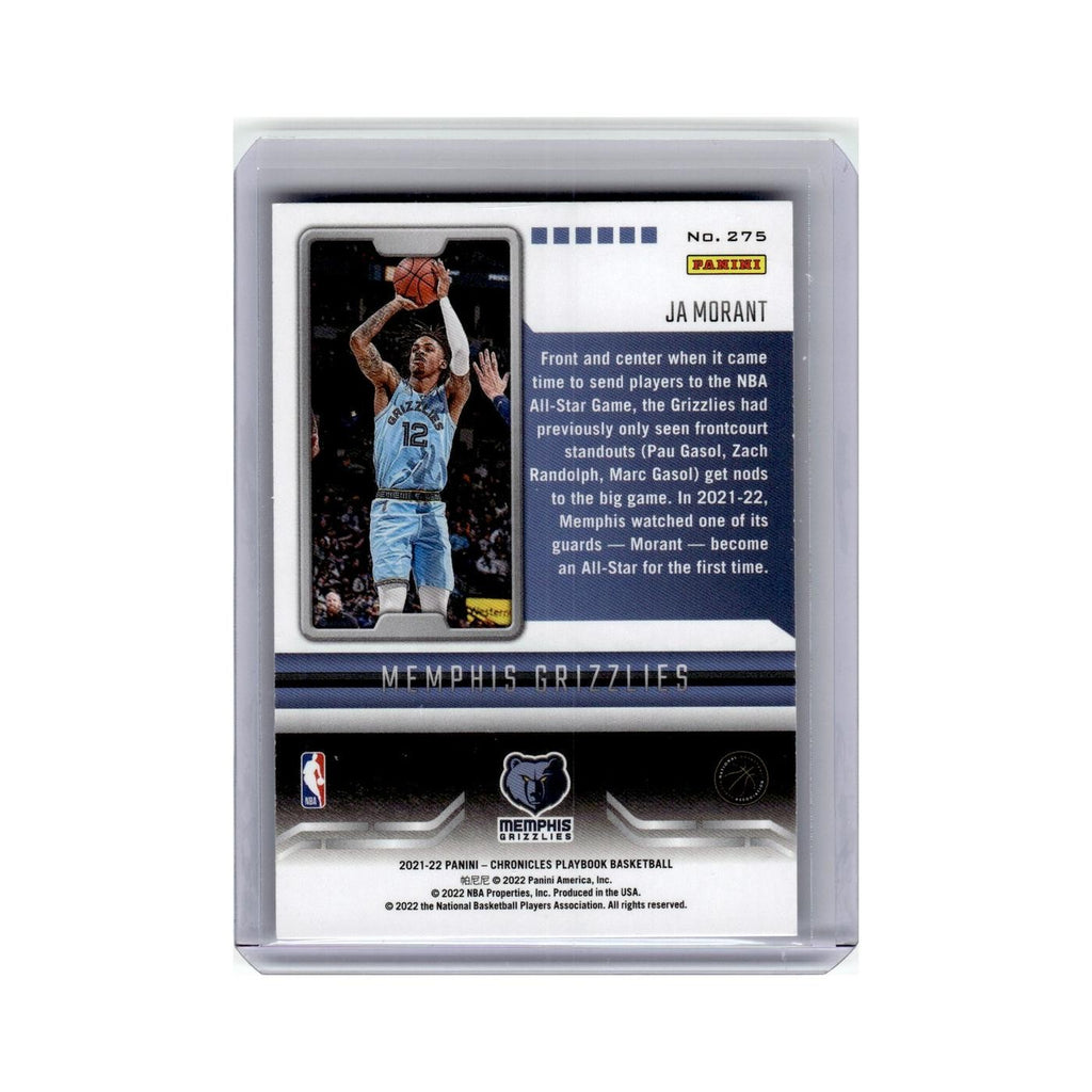 Ja Morant 2021 Panini Chronicles Playbook #275 Memphis Grizzlies NM