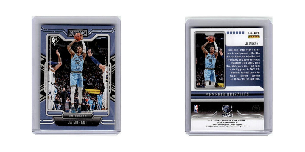 Ja Morant 2021 Panini Chronicles Playbook #275 Memphis Grizzlies NM