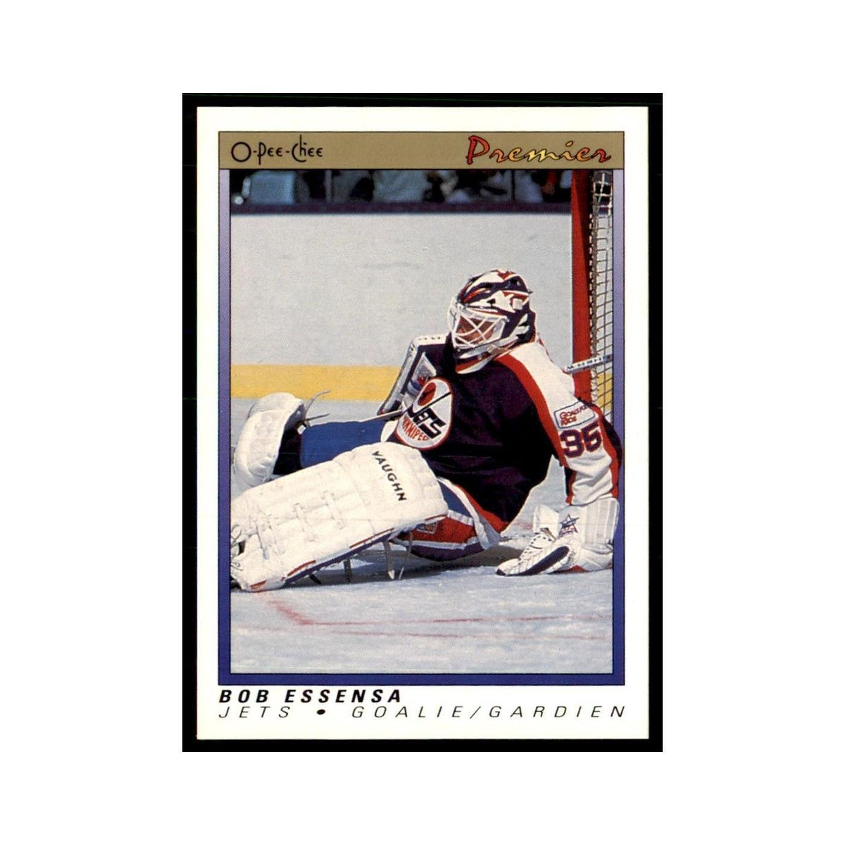 1990-91  O-Pee-Chee Premier Bob Essensa RC Winnipeg Jets #29
