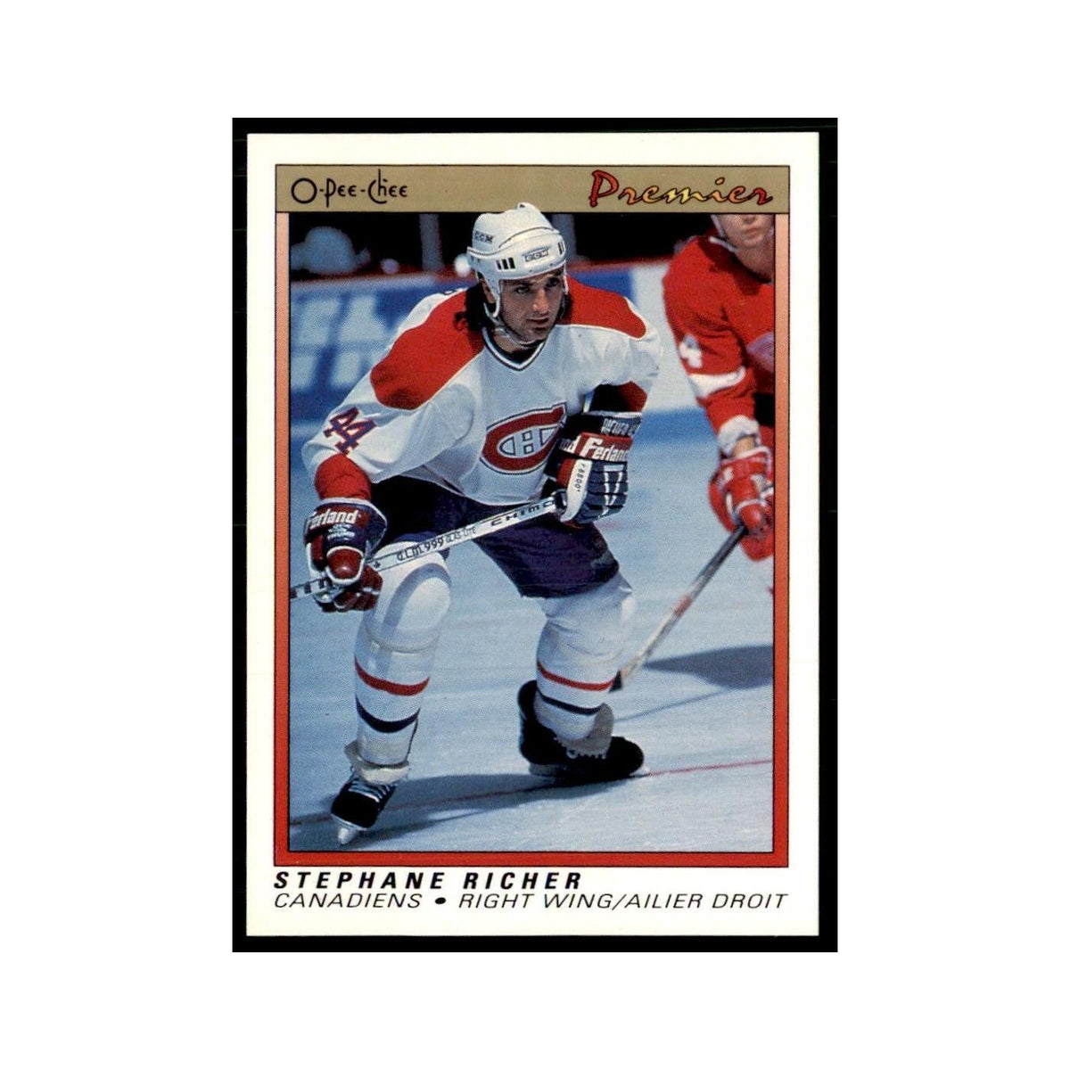 1990-91  O-Pee-Chee Premier Stephane Richer Montreal Canadiens #98