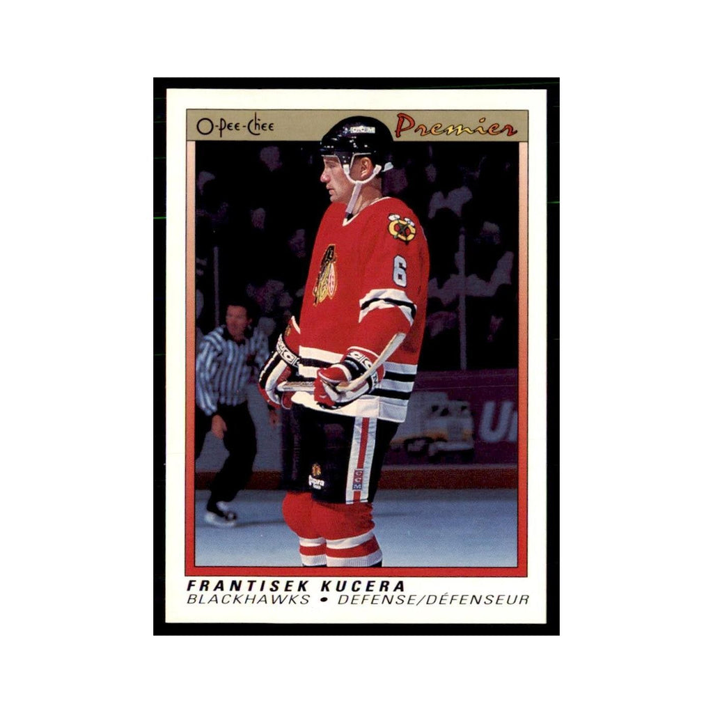 1990-91  O-Pee-Chee Premier Frantisek Kucera RC Chicago Blackhawks #53