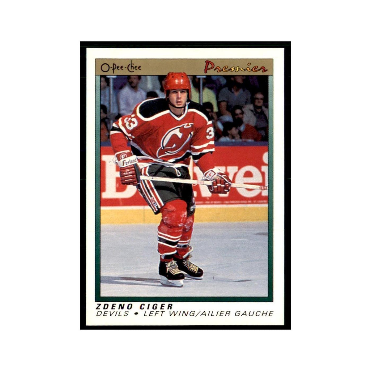 1990-91  O-Pee-Chee Premier Zdeno Ciger RC New Jersey Devils #15