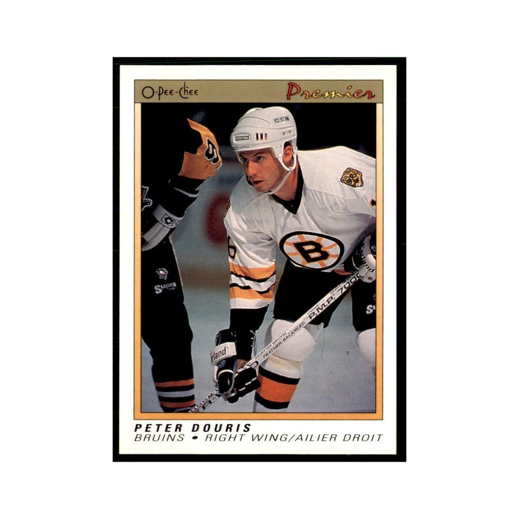 1990-91  O-Pee-Chee Premier Peter Douris RC Boston Bruins #26