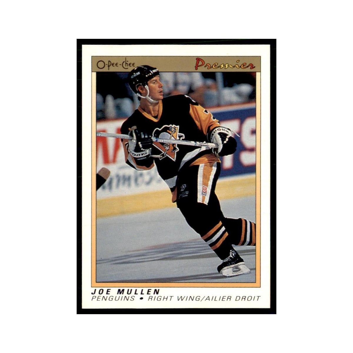 1990-91  O-Pee-Chee Premier Joe Mullen Pittsburgh Penguins #77