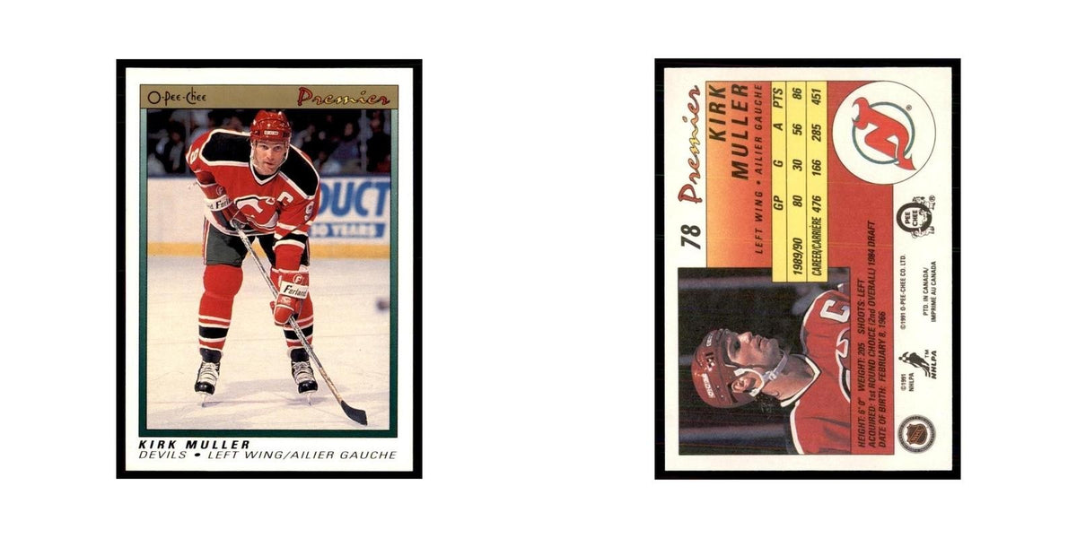 1990-91  O-Pee-Chee Premier Kirk Muller New Jersey Devils #78