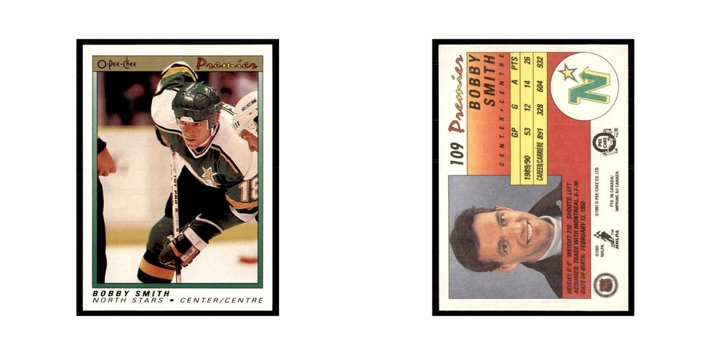 1990-91  O-Pee-Chee Premier Bobby Smith Minnesota North Stars #109