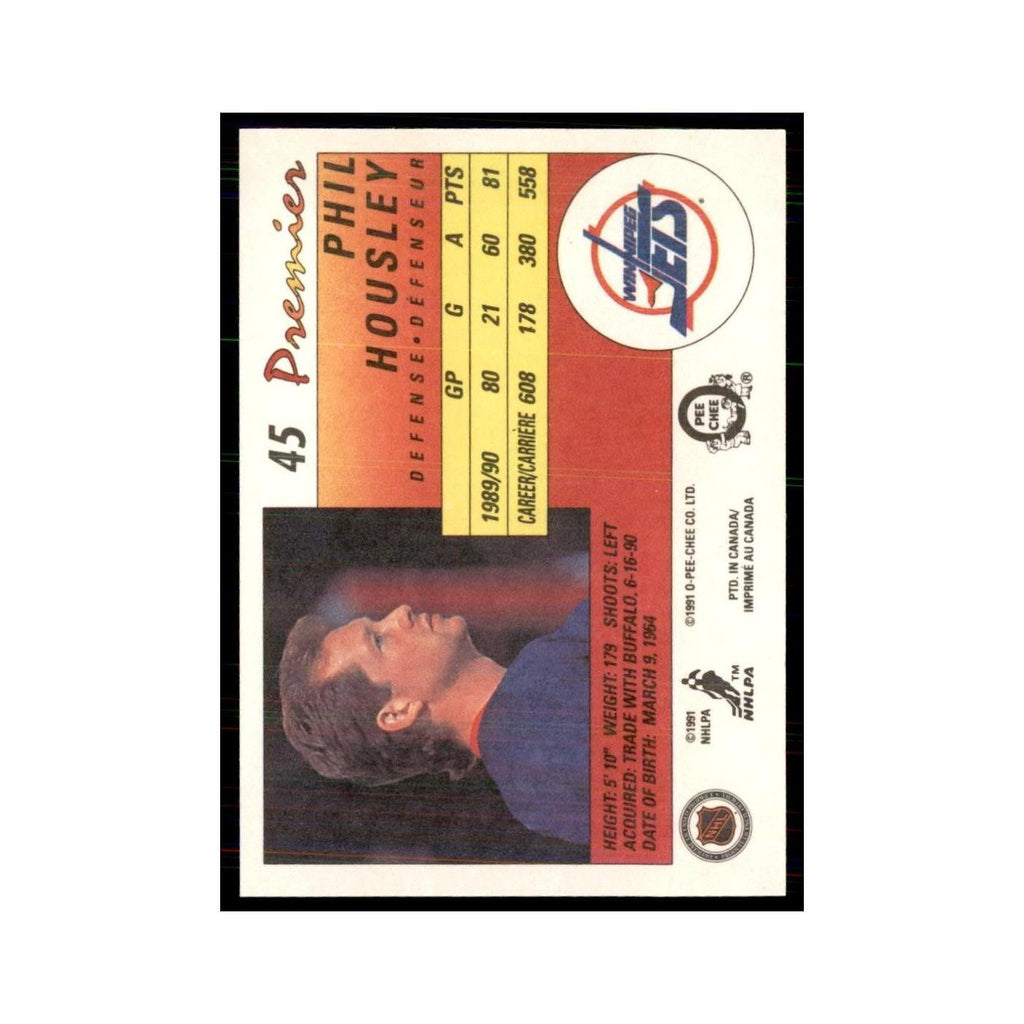 1990-91  O-Pee-Chee Premier Phil Housley Winnipeg Jets #45