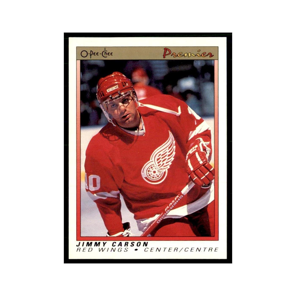 1990-91  O-Pee-Chee Premier Jimmy Carson Detroit Red Wings #12
