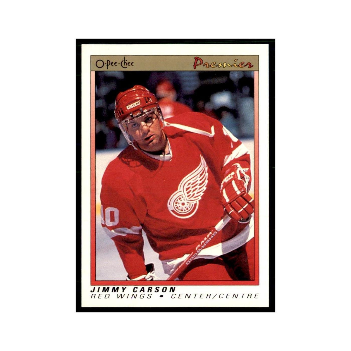 1990-91  O-Pee-Chee Premier Jimmy Carson Detroit Red Wings #12