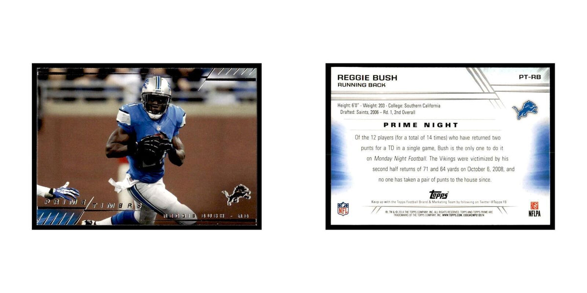 2014 Topps Prime Reggie Bush Football Cards #PT-RB